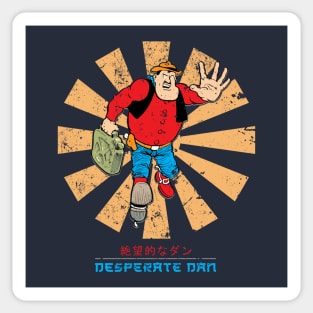 Desperate Dan Retro Japanese Sticker